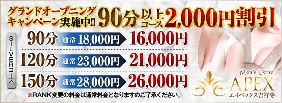 APEX吉祥寺の割引・イベント