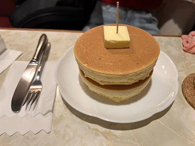 シンプルなホットケーキが1番美味しい！