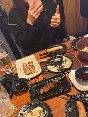 友達と焼き鳥！最近はよく飲むな～